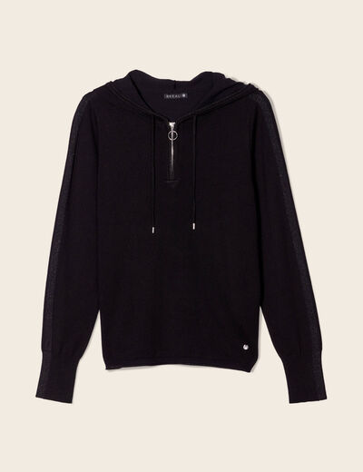 Sweat manches longues noir femme