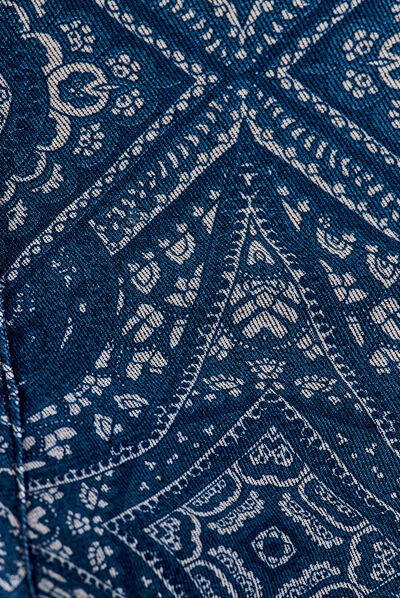 Pantalon ajusté bleu foncé femme