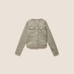 Veste cintr&eacute;e r&eacute;versible manches longues gris femme