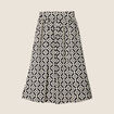 Jupe longue &eacute;vas&eacute;e noir femme