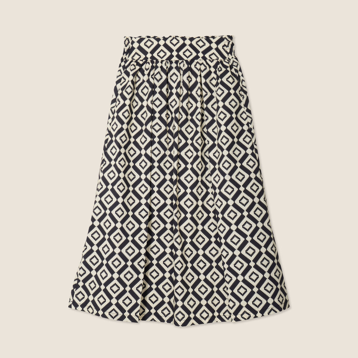 Jupe longue &eacute;vas&eacute;e noir femme