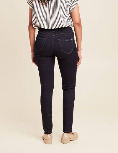 Jean magique L'Unique coupe ajust&eacute;e denim brut femme