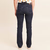 Jean coupe droite taille haute denim brut femme