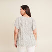 Blouse manches courtes vert kaki femme