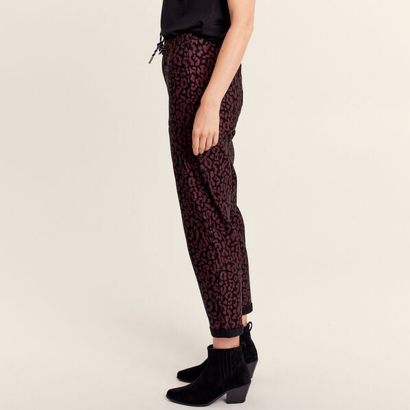 pantalon decontracte prune femme Pantalon décontracté prune femme