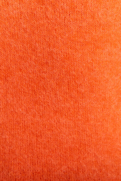 Pull manches longues orange femme