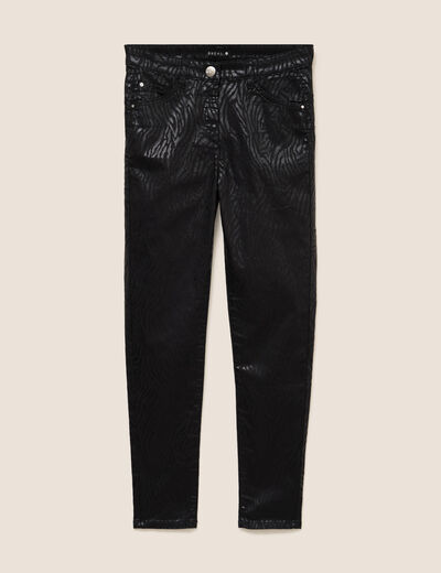 Pantalon magique Le L&eacute;ger enduit noir femme