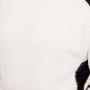 Pull manches longues blanc femme