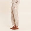 Pantalon mom blanc femme
