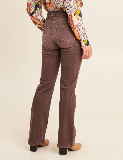Jean magique L'Unique coupe bootcut marron clair femme