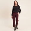 Pantalon bordeaux femme