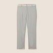 Pantalon flou ceinturé vert clair femme