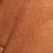 Blouson suédine boutonné camel femme