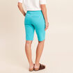 Bermuda ajust&eacute; taille standard vert turquoise femme