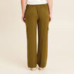 Pantalon cargo lien à nouer vert olive femme
