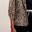Veste droite manches 3/4 noir femme