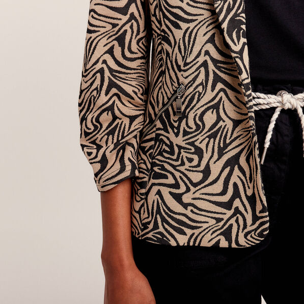 veste droite manches 34 noir femme Veste droite manches 3/4 noir femme