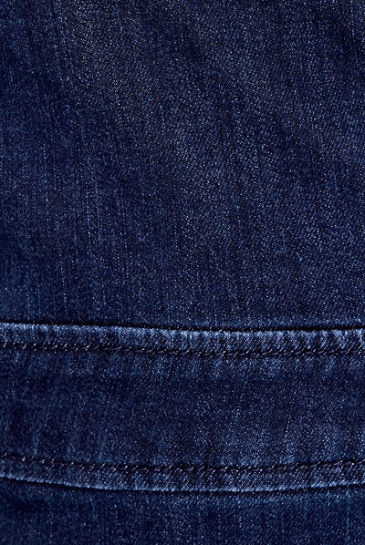 Robe portefeuille en jean denim brut femme
