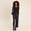 Pantalon gris fonc&eacute; femme