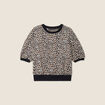 T-shirt manches 3/4 beige femme