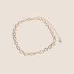 Ceinture fine couleur or femme