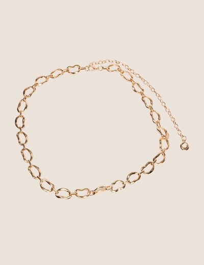 Ceinture fine couleur or femme