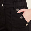 Combinaison pantalon en jean noir femme