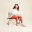 Pantalon magique Le L&eacute;ger coupe ajust&eacute;e vieux rose femme