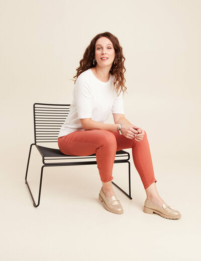 Pantalon magique Le L&eacute;ger coupe ajust&eacute;e vieux rose femme