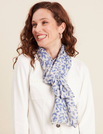 Foulard bleu ciel femme