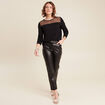 T-shirt manches longues noir femme