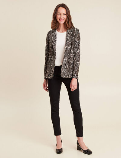 Veste doublée noir femme