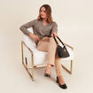 Jean magique ajusté taille standard sable femme