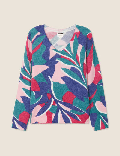 Sweat Orvis Femme Bleu Col V - Taille M - Manches Longues - Très Bon État