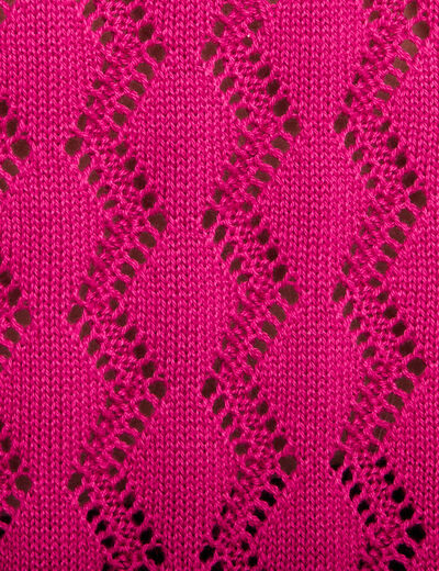 Pull confectionné en France rose fushia femme