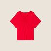 T-shirt manches courtes rouge femme