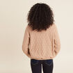 Gilet r&eacute;versible ajour&eacute; sable femme