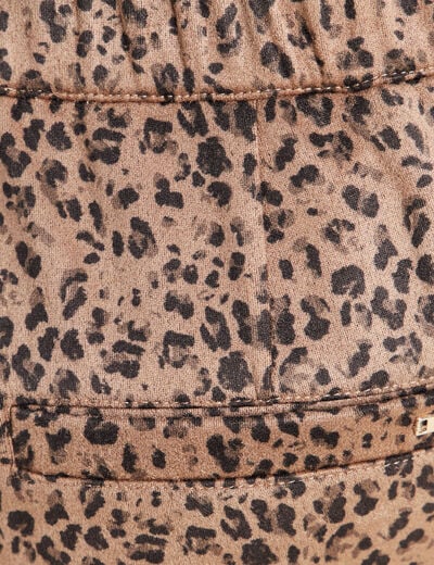 Pantalon large marron femme