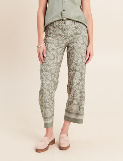 Pantalon r&eacute;versible gris femme