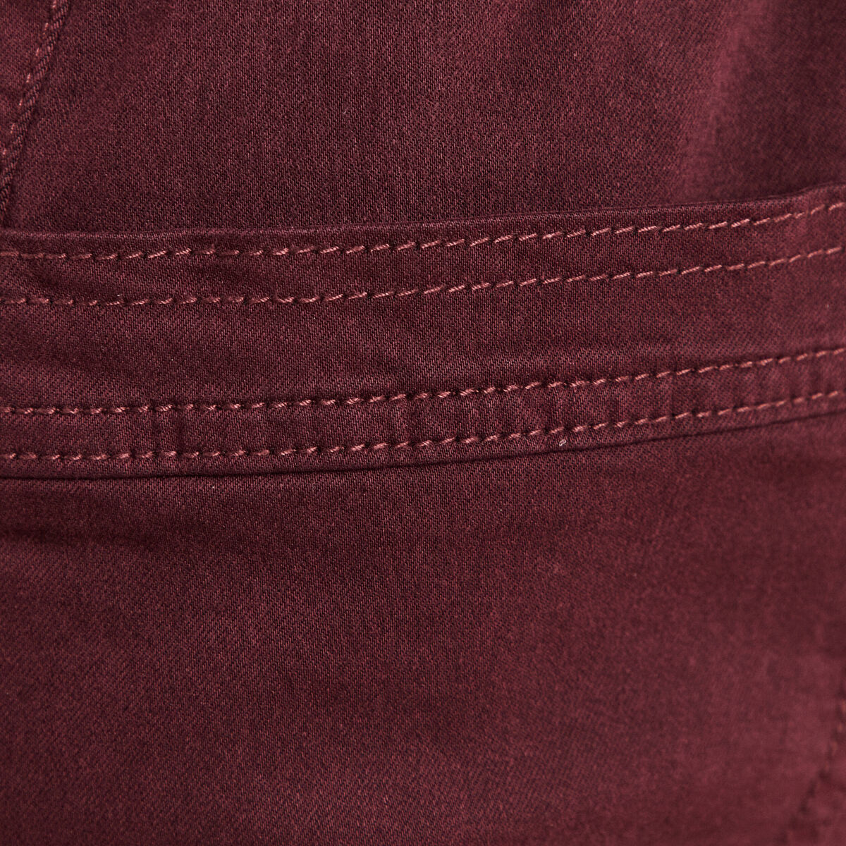 Pantalon coupe mom 7/8&egrave;me bordeaux femme