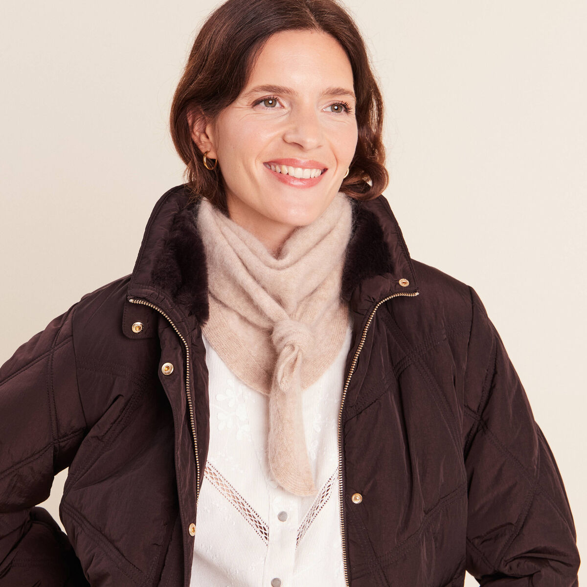 &Eacute;charpe sable femme