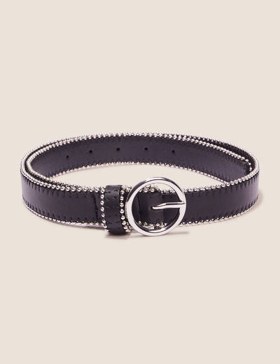 Ceinture chaînettes noir femme