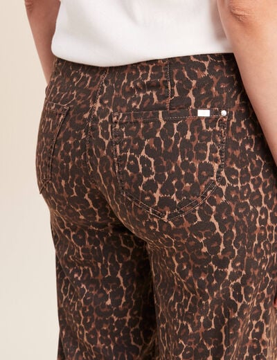 Pantalon magique Le L&eacute;ger coupe barrel marron cognac femme