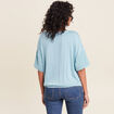 T-shirt manches courtes bleu gris femme