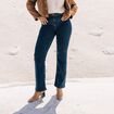 Jean magique L'Unique coupe bootcut denim brut femme