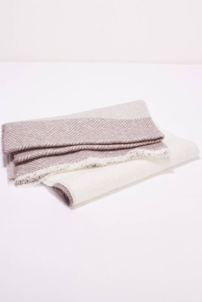 Écharpe gris argent femme