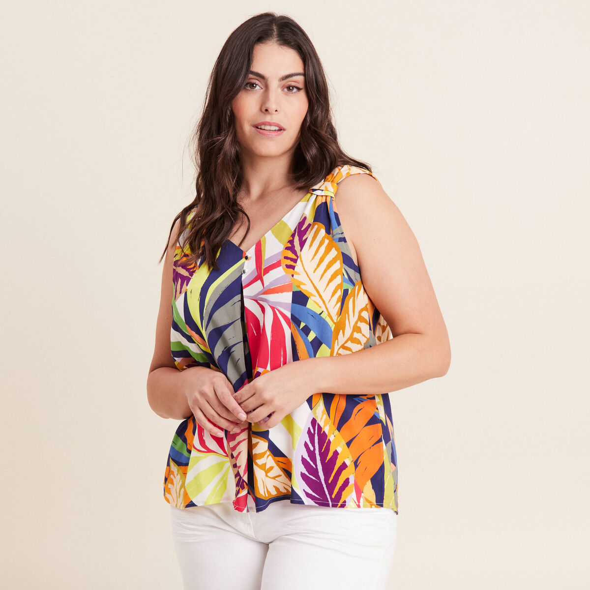 Blouse sans manches multicolore femme multicolore femme