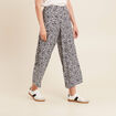 Pantalon 7/8ème taille haute bleu marine femme