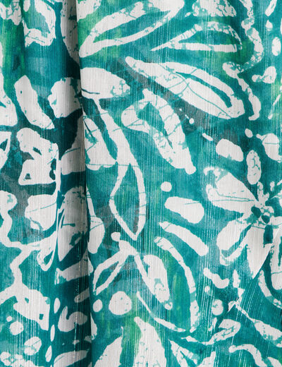 Robe longue portefeuille vert femme