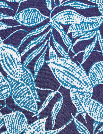 Blouse manches courtes bleu marine femme